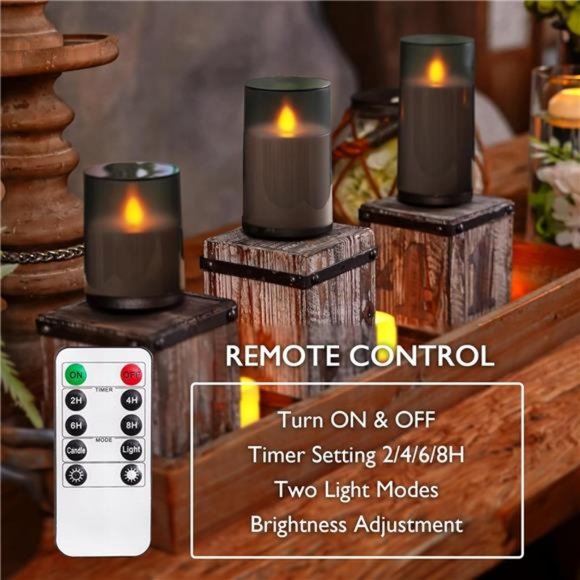 Accents Upgraded Flickering Flameless Candles With Realistic Dancing